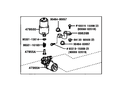 2004 Toyota Tacoma Brake Fluid Pump - 47070-35020