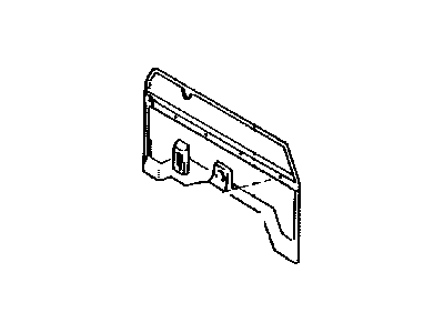 Toyota 64270-89105-03 Trim, Back Panel