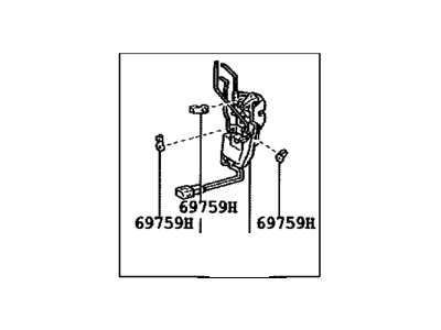 1996 Toyota Tacoma Door Lock - 69030-35140