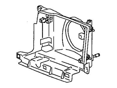 Toyota 81105-04090 Passenger Side Headlamp Housing Sub-Assembly