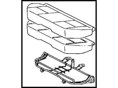 Toyota 71460-04070-E0 Cushion Assembly, Rear Seat