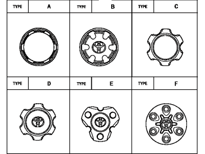 Toyota 42603-04020 Wheel Hub Ornament Sub-Assembly