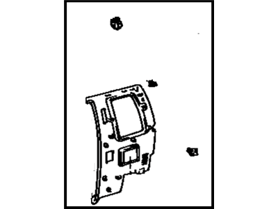 Toyota 62512-04020-B0 Board, Quarter Inside Trim, LH