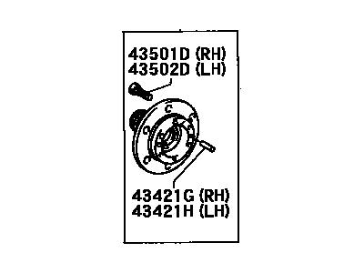 2001 Toyota Tacoma Wheel Bearing - 43502-04030