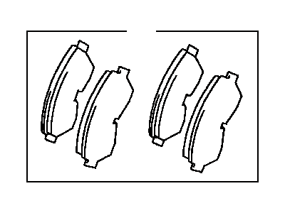 Toyota 04465-04050 Front Disc Brake Pad Kit