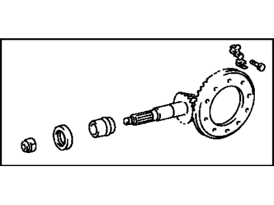 Toyota 41201-80144 Final Gear Kit, Differential, Rear