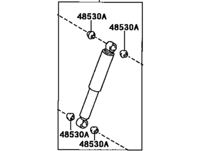 Toyota 48531-A9020 Shock Absorber Assembly Rear Right