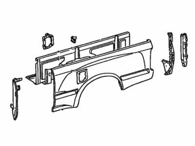 Toyota 65600-YY010 Panel Assy, Rear Body Side, LH