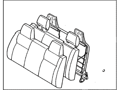 Toyota 71430-04142-E2 Back Assembly, Front Seat