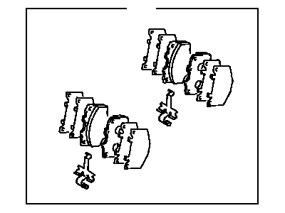 Toyota 04491-35260 Front Disc Brake Pad Set