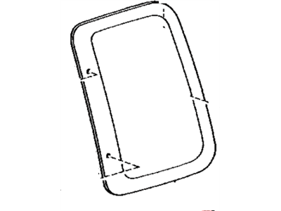 Toyota 62712-04030 Glass, Quarter Window, LH