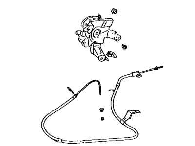 Toyota 46200-0T010 Pedal Assembly, Parking