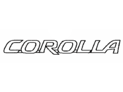 2020 Toyota Corolla Emblem - 75442-12B60