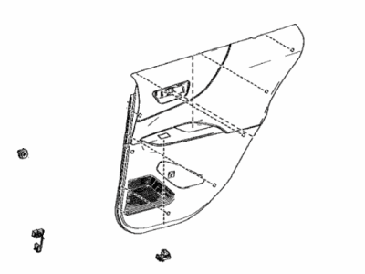 Toyota 67640-48B61-C4 Panel Assembly, Rr Door