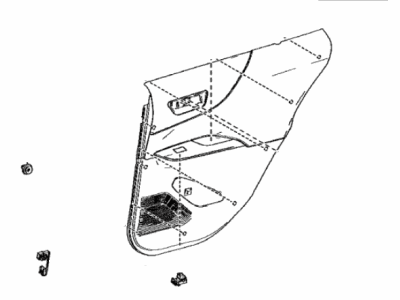 Toyota 67630-48C80-20 Panel Assembly, Rr Door