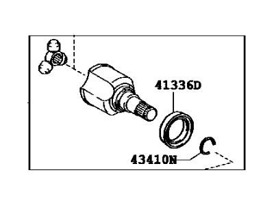 Toyota 43040-12160 Front Cv Joint Assembly