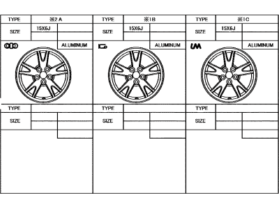 Toyota 4261A-47020 Wheel, Disc Chrome P