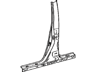 Toyota 61312-47020 Pillar, Center Body, Outer