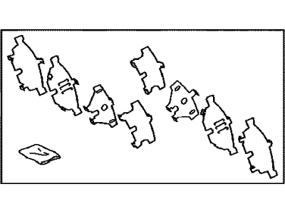 Toyota 04946-47070 SHIM Kit, Anti SQUEAL