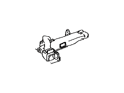 Toyota 55845-47050 Duct, Heater To Register