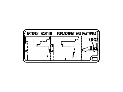 Toyota G9275-47080 Label, Battery Caution