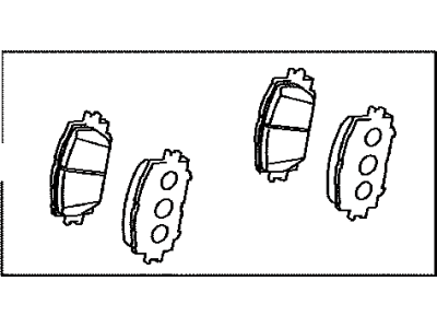 Toyota 04465-47060 Front Disc Brake Pad Kit