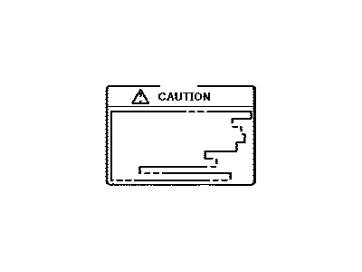 Toyota 74559-48020 Label, Fuel Information