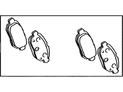 Toyota 04466-47020 Rear Disc Brake Pad Kit