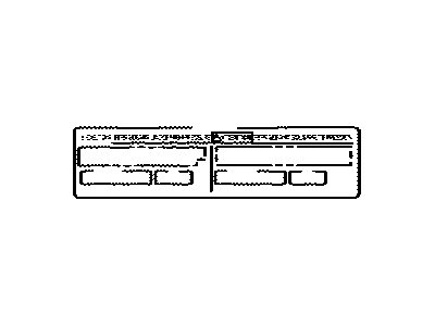 Toyota 88723-47100 Label, Cooler Service Caution