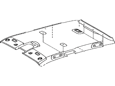 Toyota 63310-47080-B0 HEADLINING Assembly, Roof