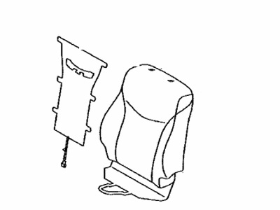 Toyota 71074-47160-G0 Front Seat Back Cover, Left(For Separate Type)