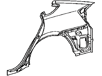 Toyota 61601-47090 Panel Sub-Assembly, QUAR