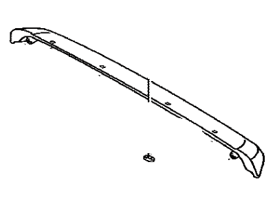 Toyota 76085-52150-E1 Spoiler Sub-Assy, Rear