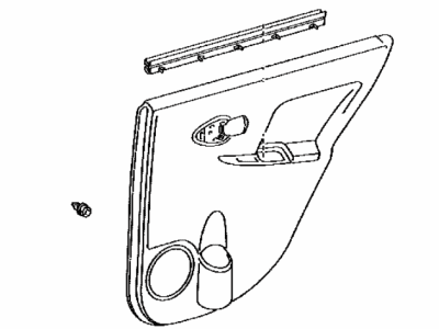 Toyota 67630-52L40-B1 Board Sub-Assy, Rear Door Trim, RH