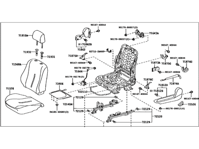 Toyota 71200-5CT20-B0 Seat Assembly, Front LH