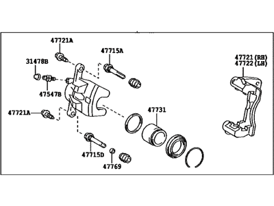 Toyota 47730-12A10 Cylinder Assy, Front Disc Brake, RH