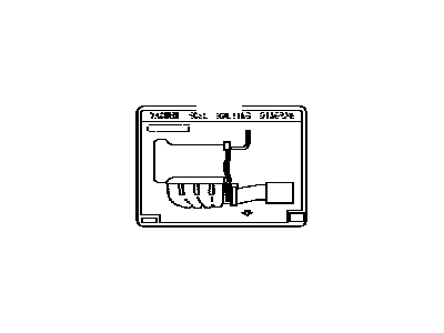 Toyota 17792-37180 Label, Engine Vacuum Hose Information