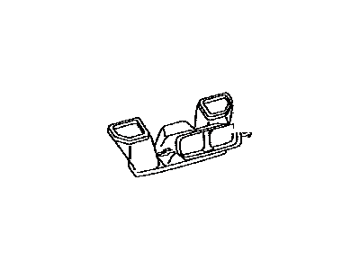 Toyota 55840-52070 Duct Assy, Heater To Register