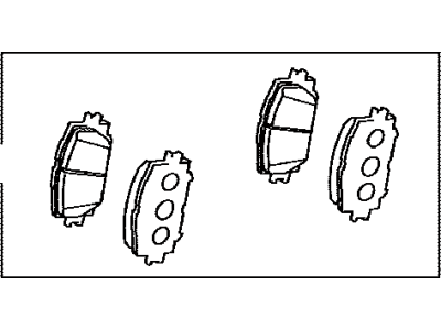 Toyota 04465-02220 Front Disc Brake Pad Set