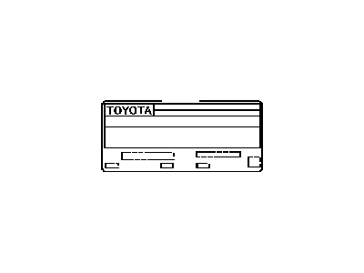 Toyota 11298-37240 Label, Emission Control Information