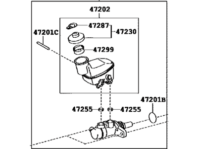 2012 Scion xD Master Cylinder Repair Kit - 47201-52741