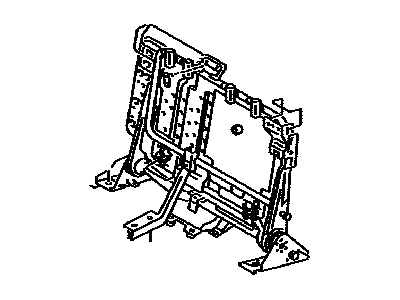 Toyota 71018-52420 Frame Sub-Assy, Rear Seat Back, LH