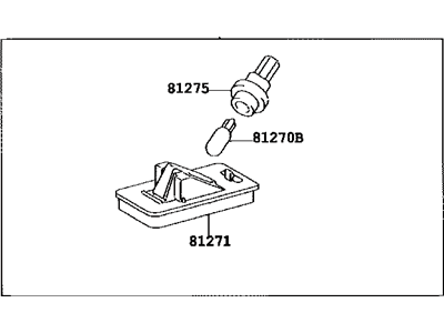 Toyota 81270-60330 Lamp Assy, License Plate