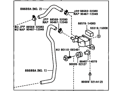 Toyota 88690-1A020 Device Sub-Assembly, Idle Up