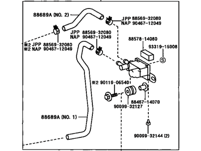 Toyota 88690-1A070 Device Sub-Assy, Idle Up