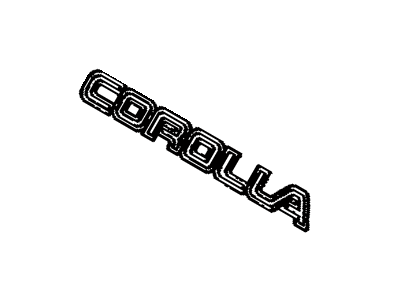 Toyota 75442-1A180 Back Door Name Plate, No.2