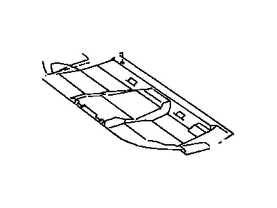 Toyota 58572-13010 Mat, Rear Floor, Front