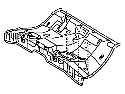 1996 Toyota Corolla Floor Pan - 58211-13900