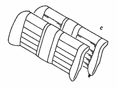 Toyota 71480-1K771-B0 Back Assembly, Rear Seat