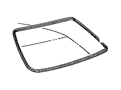 Toyota 75571-12570 Moulding, Back Window, Outside Upper